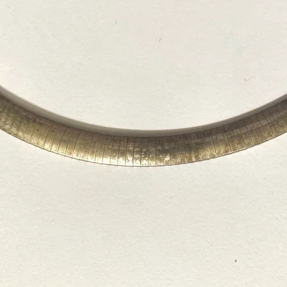 Vintage Sterling Silver Omega Chain Necklace 18 inches 36 grams 8mm Wide - Picture 3 of 8